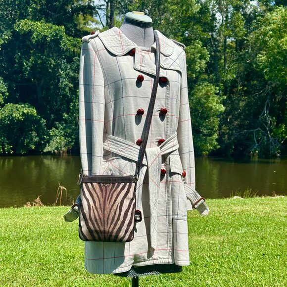 COACH Madison Swing Pack Cross-Body Small Zebra Brown Multi 50506 - Picture 4 of 12